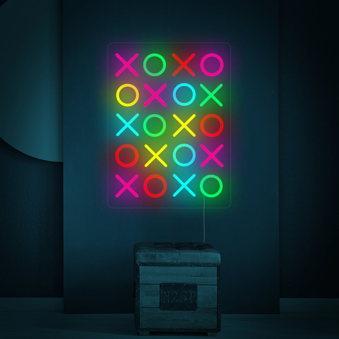 "Love You Lots XOXO" Neonschrift