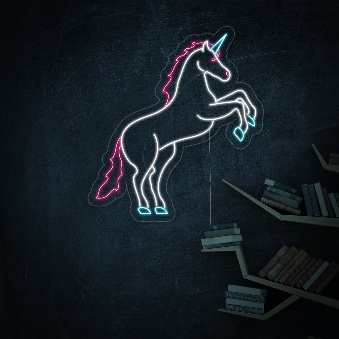 "Einhorn" Neonschrift