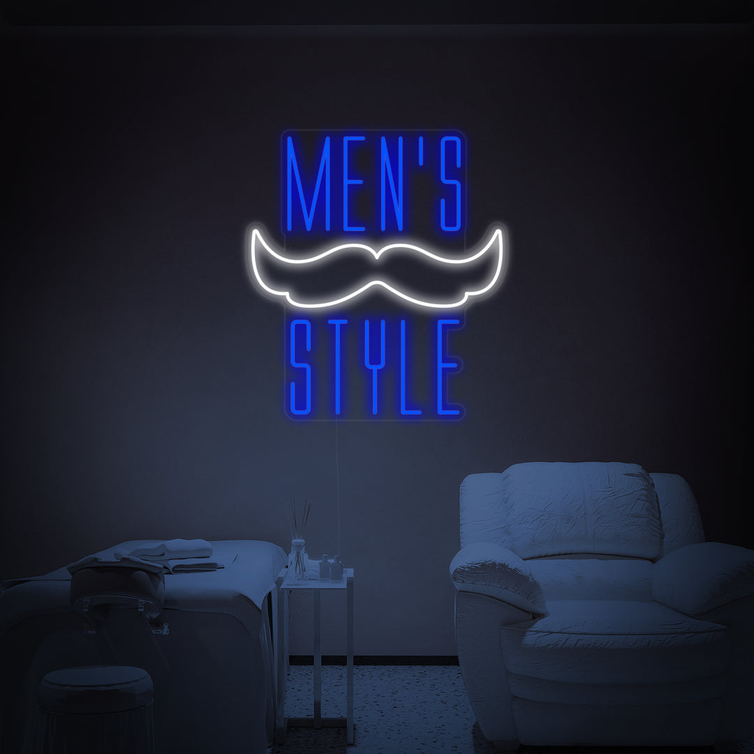 "Mens Style" Neonschrift