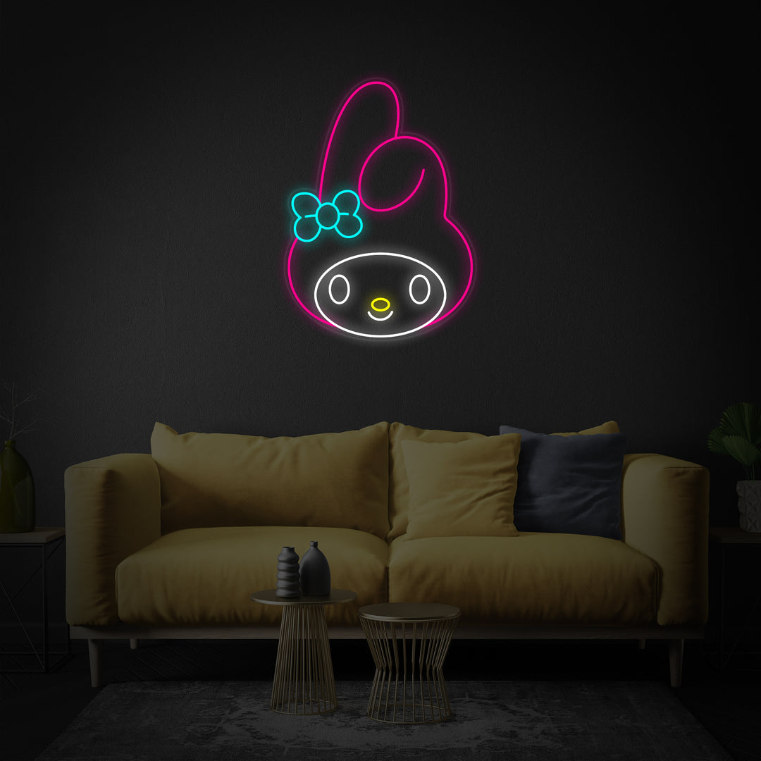 "My Melody Anime" Neonschrift