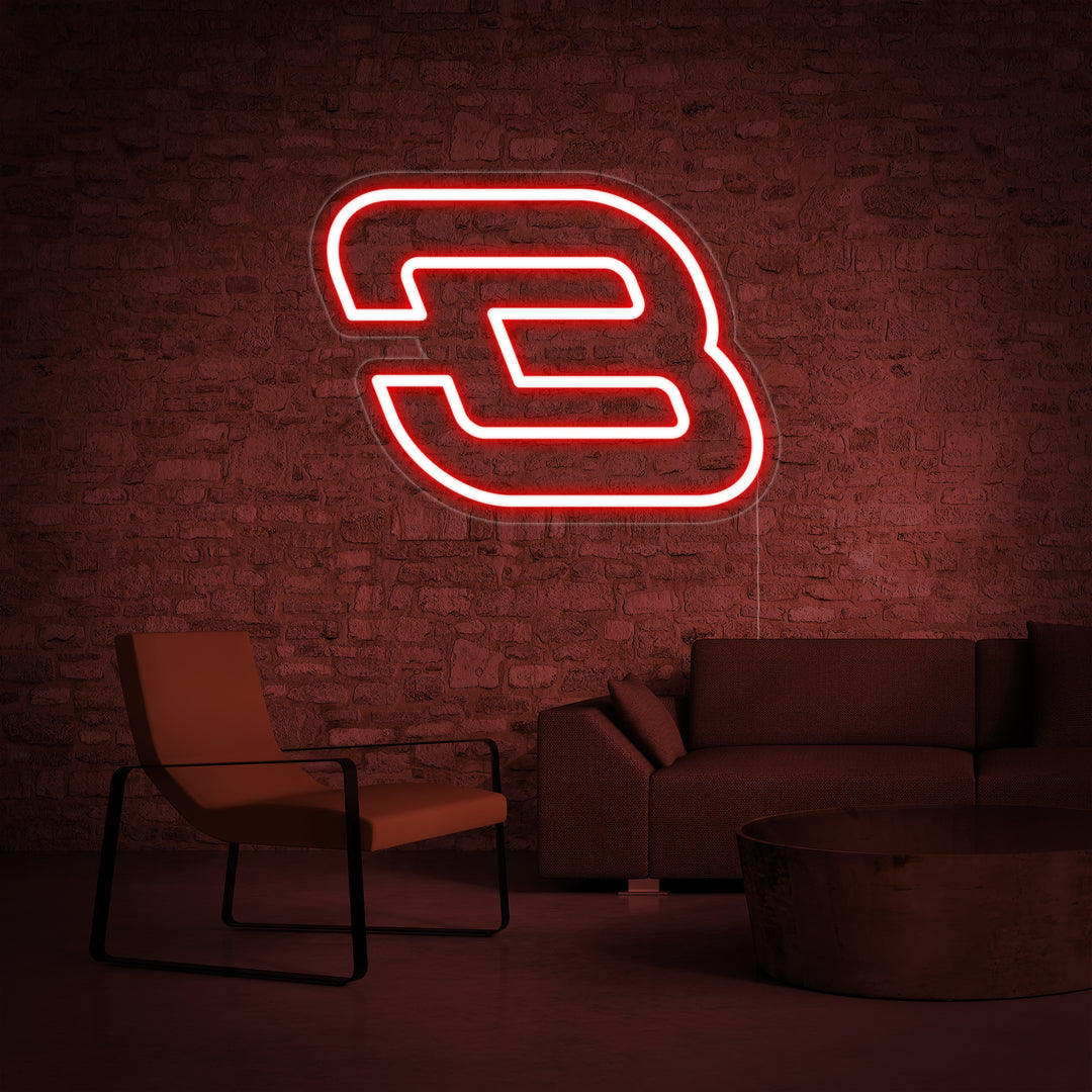 "3 Auto S" Neonschrift