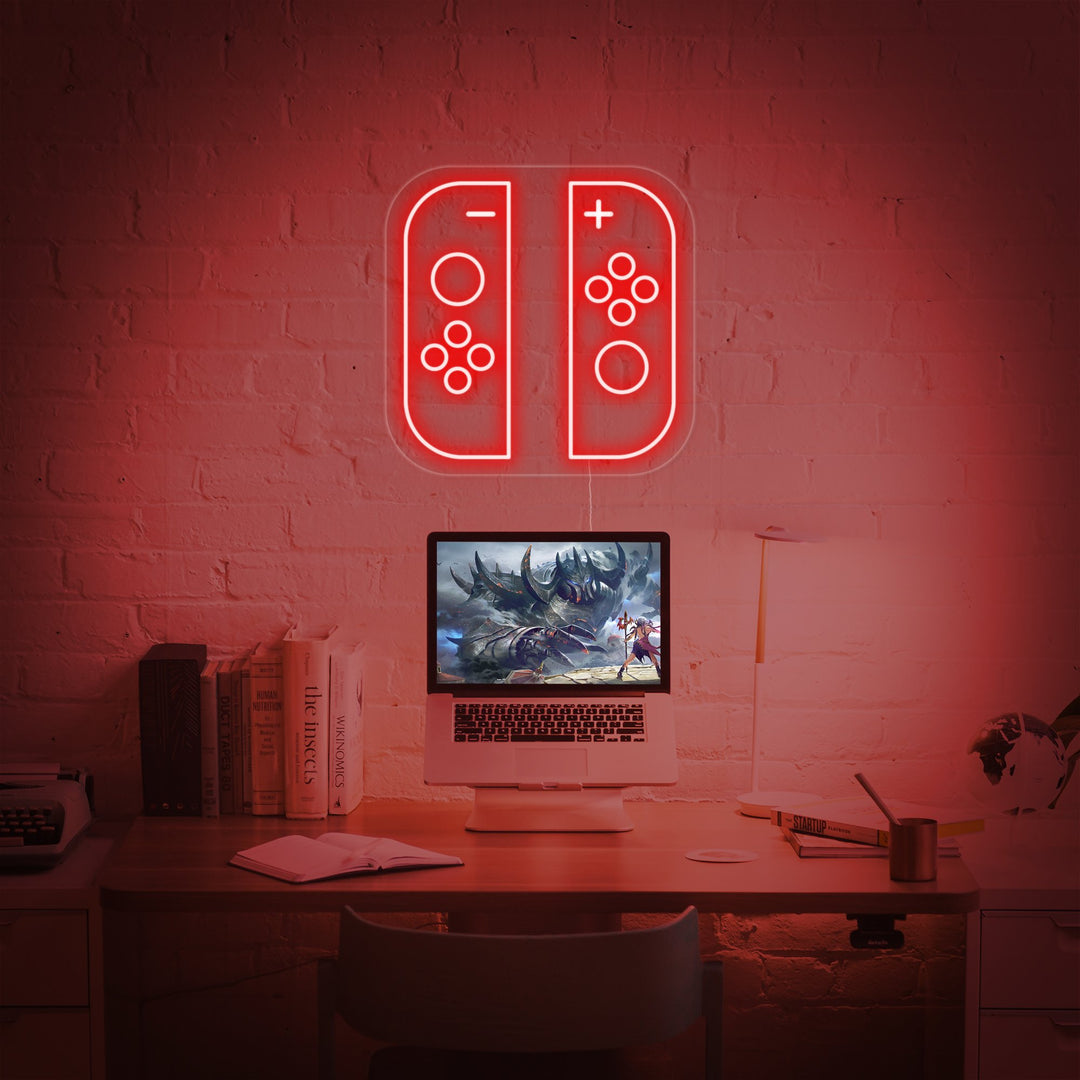 "Spiel switch joycon" Neonschrift