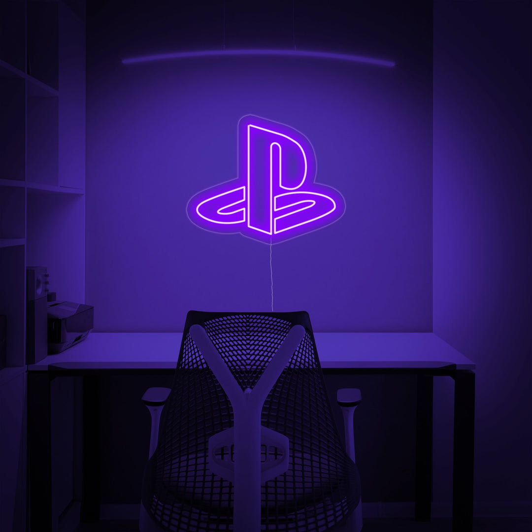 "Play Logo" Neonschrift