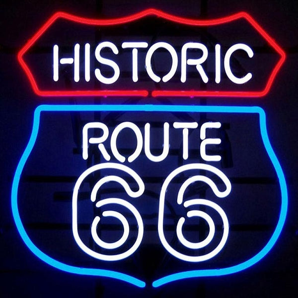 "Route 66" Neonschrift