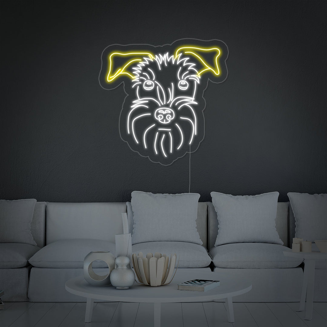 "Schnauzer, Hund" Neonschrift