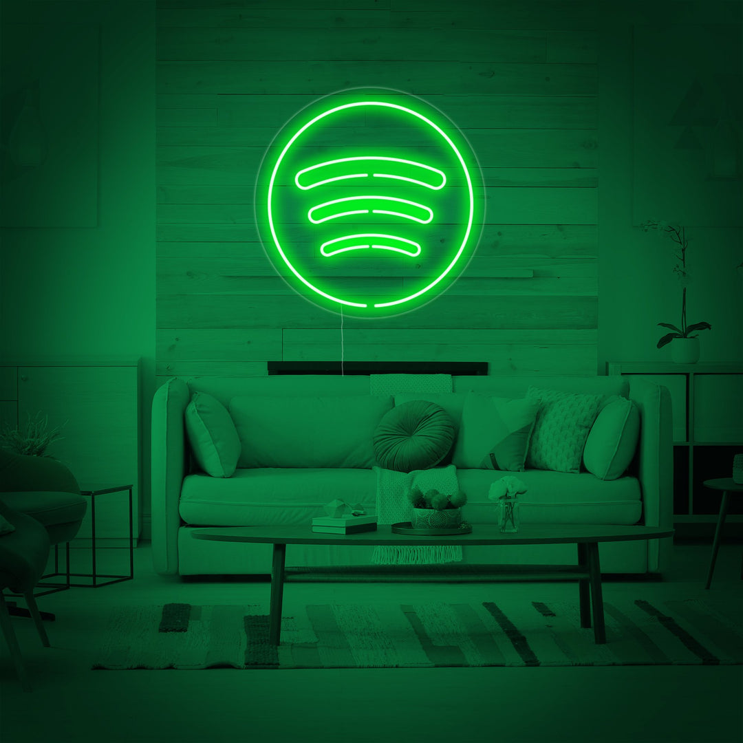 "Spotify logo" Neonschrift