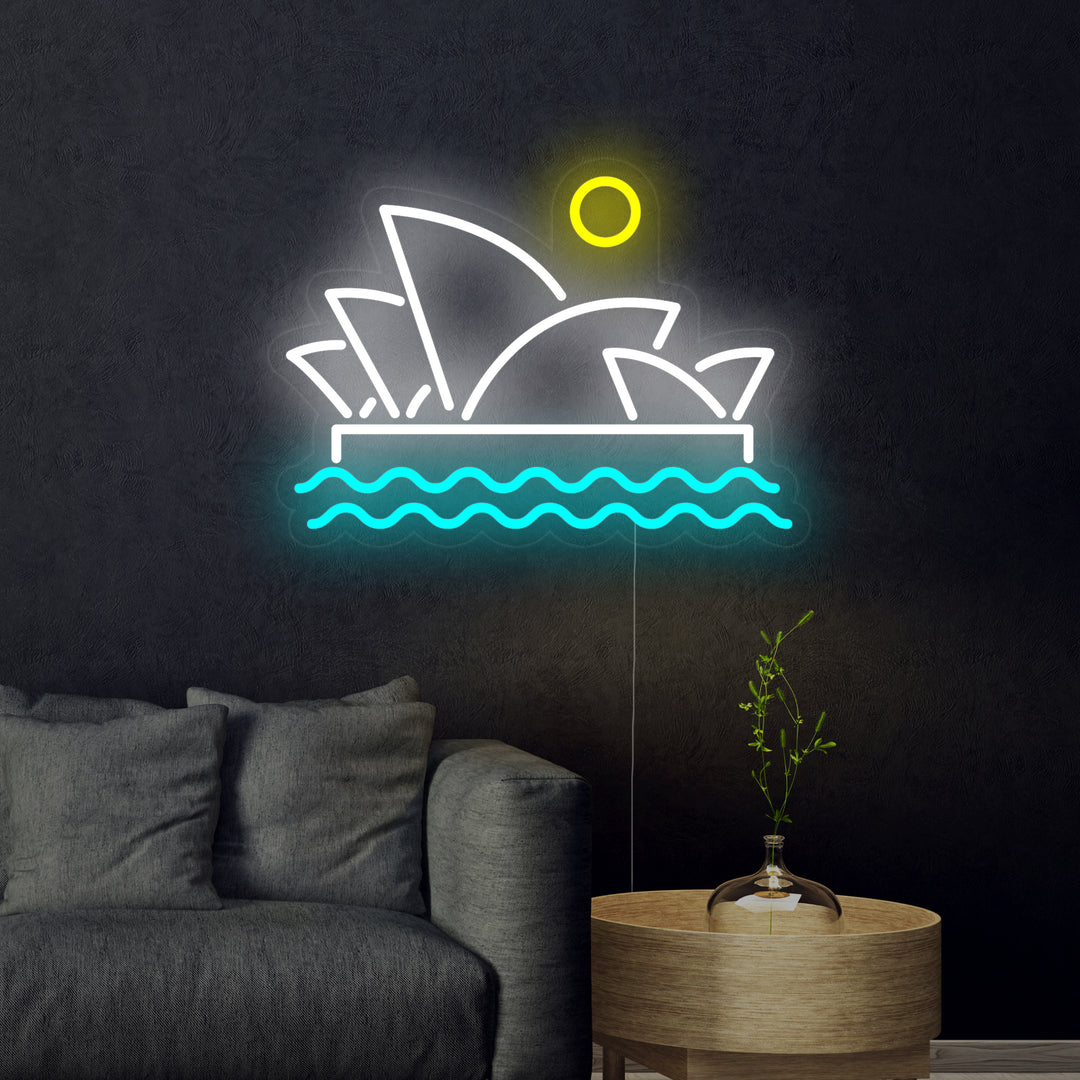 "Opernhaus Von Sydney" Neonschrift