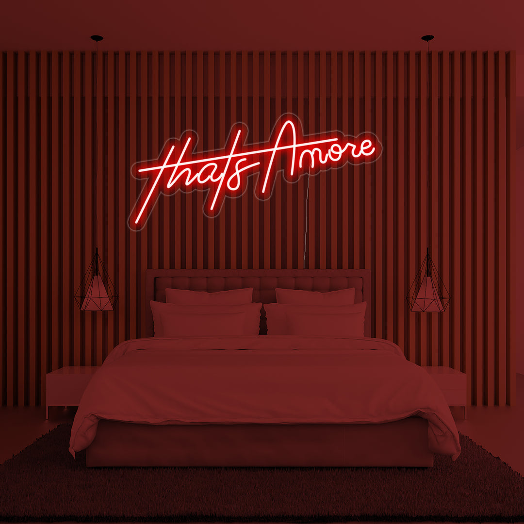 "Thats Amore" Neonschrift