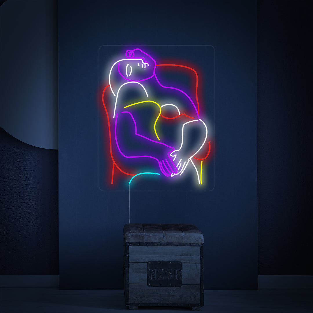 "Der Traum Pablo Picasso" Neonschrift