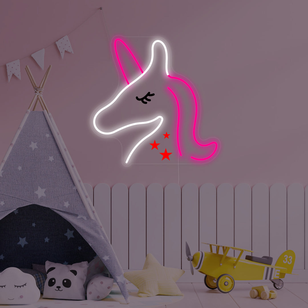 "Einhorn, Kinderzimmer Dekoration" Neonschrift