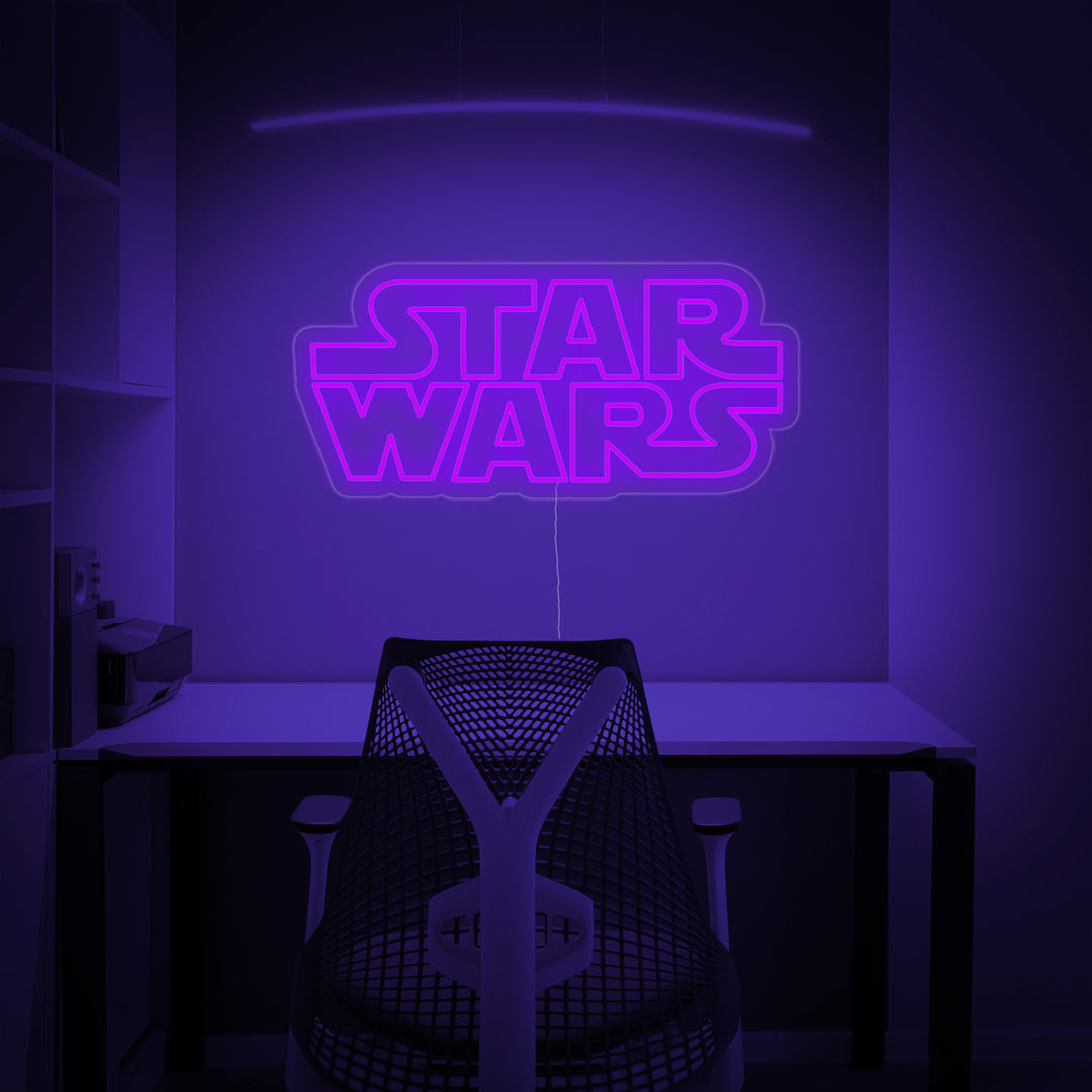 "Wars" Neonschrift