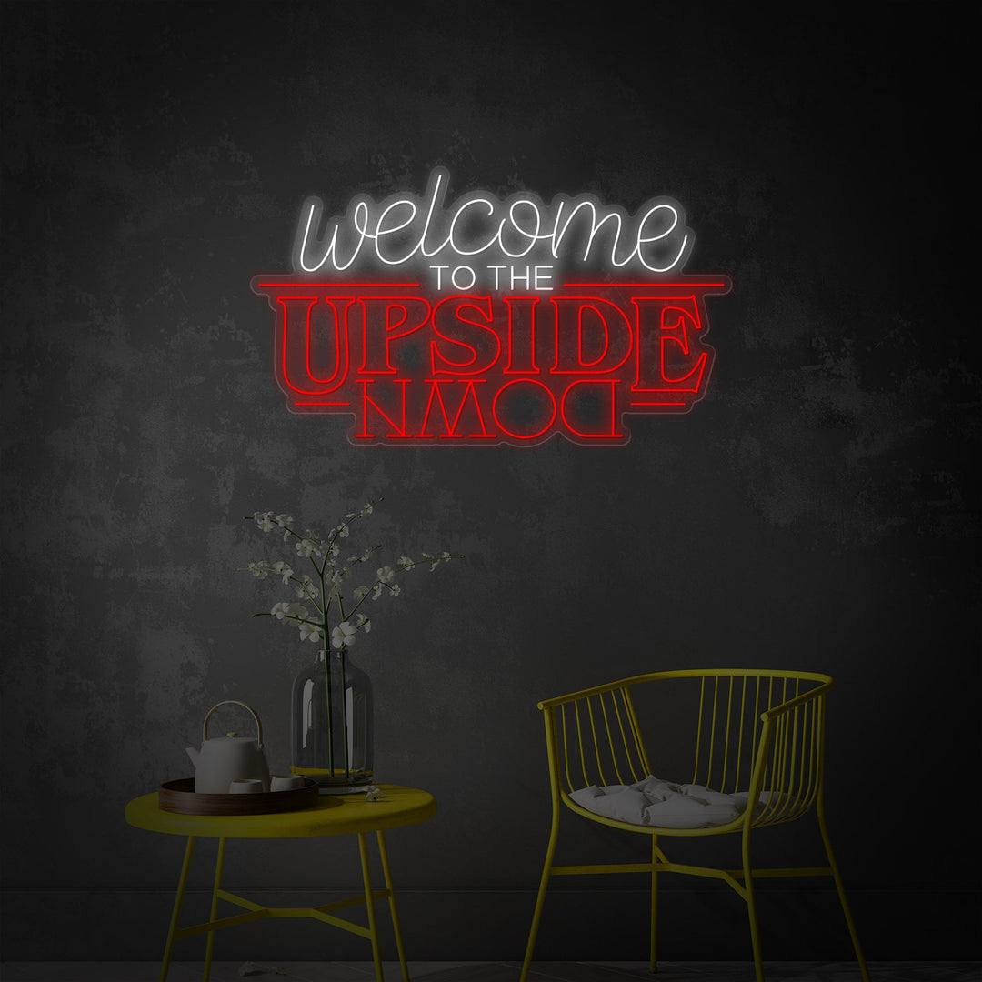 "Welcome To The Upside Down, TV -Show inspiriert" Neonschild