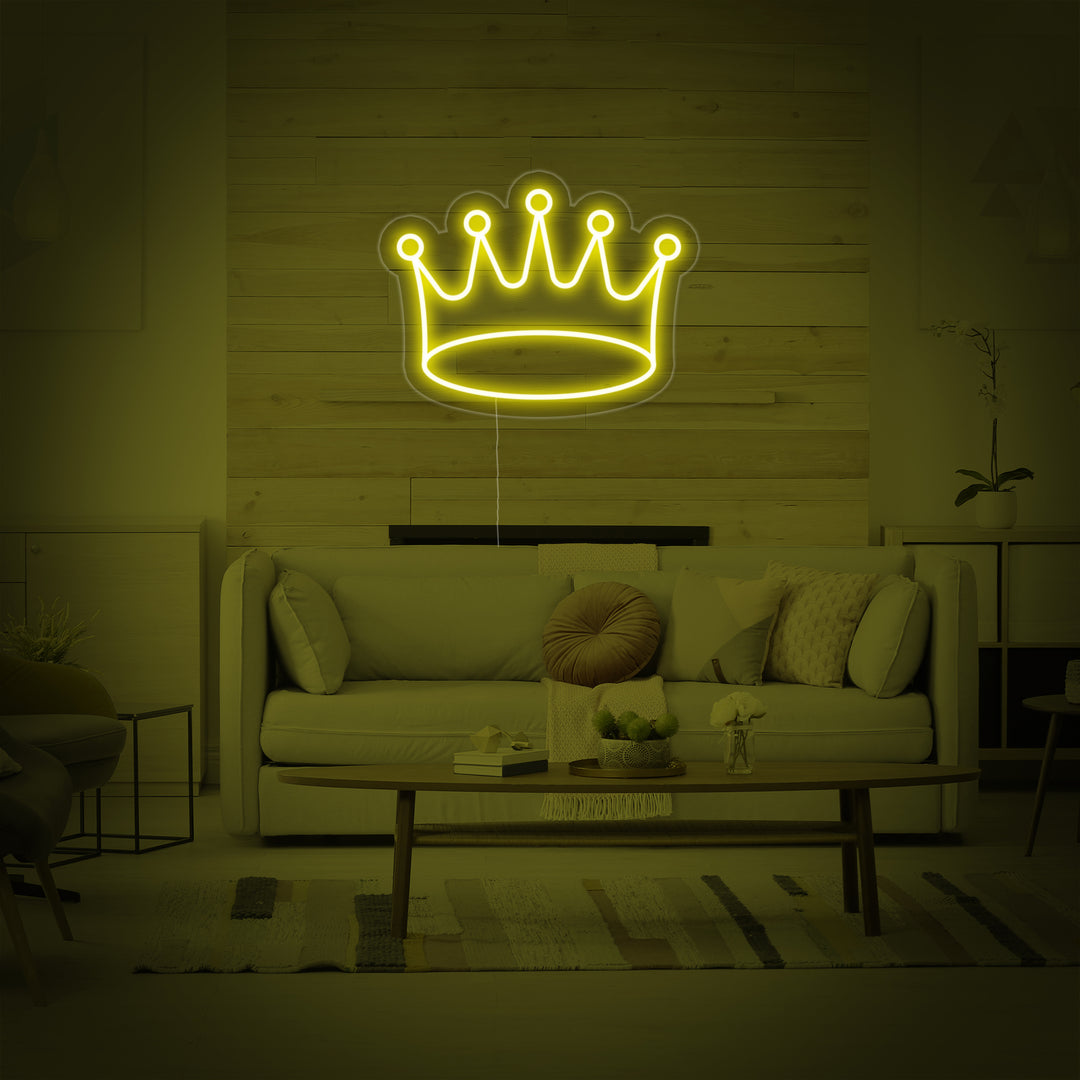 "Gelbe Krone" Neonschrift