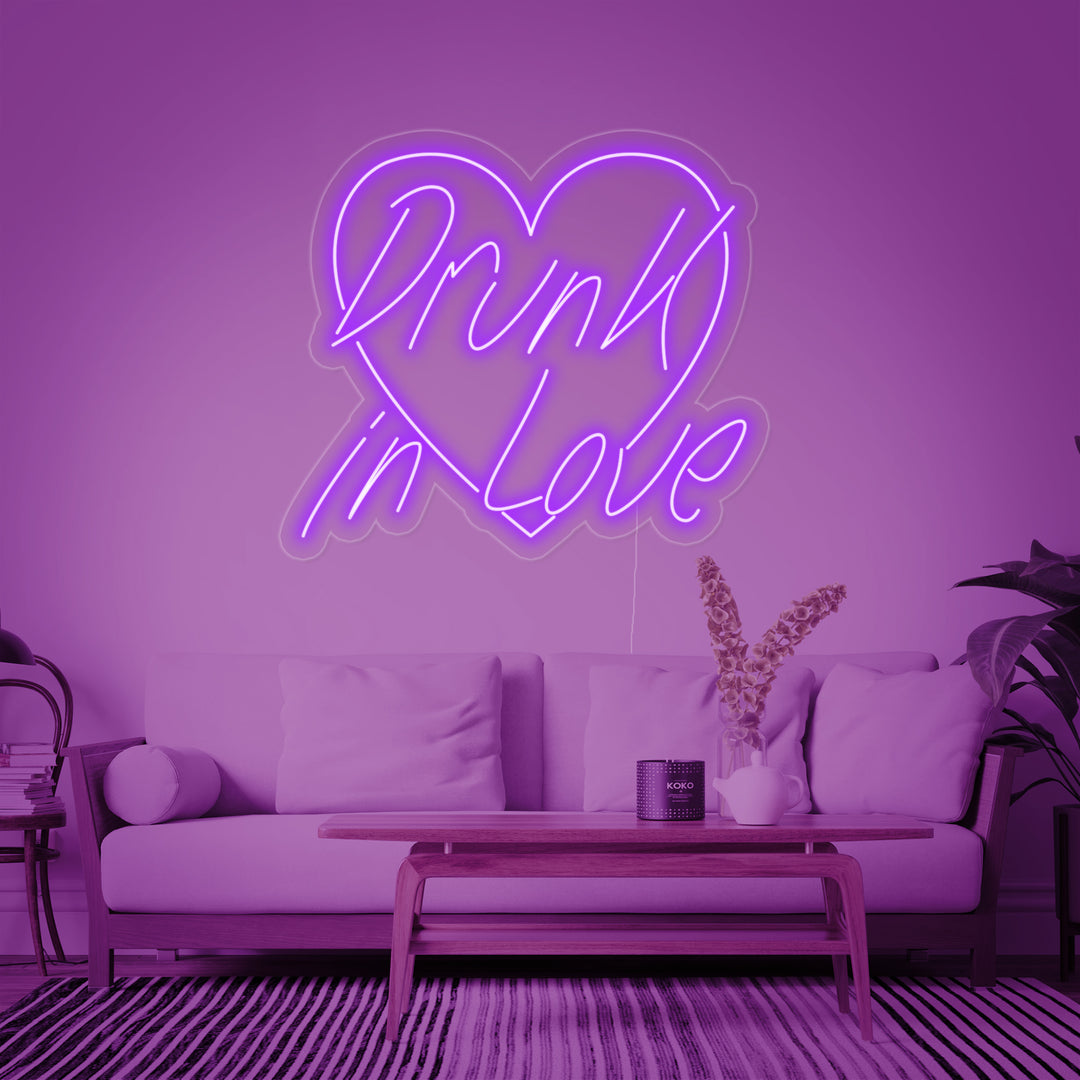 "Drunk In Love" Neonschrift