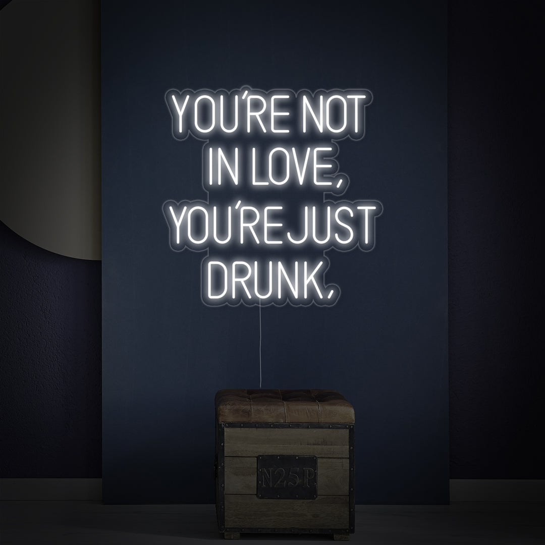 "You Are Not In Love You Just Drunk" Neonschrift