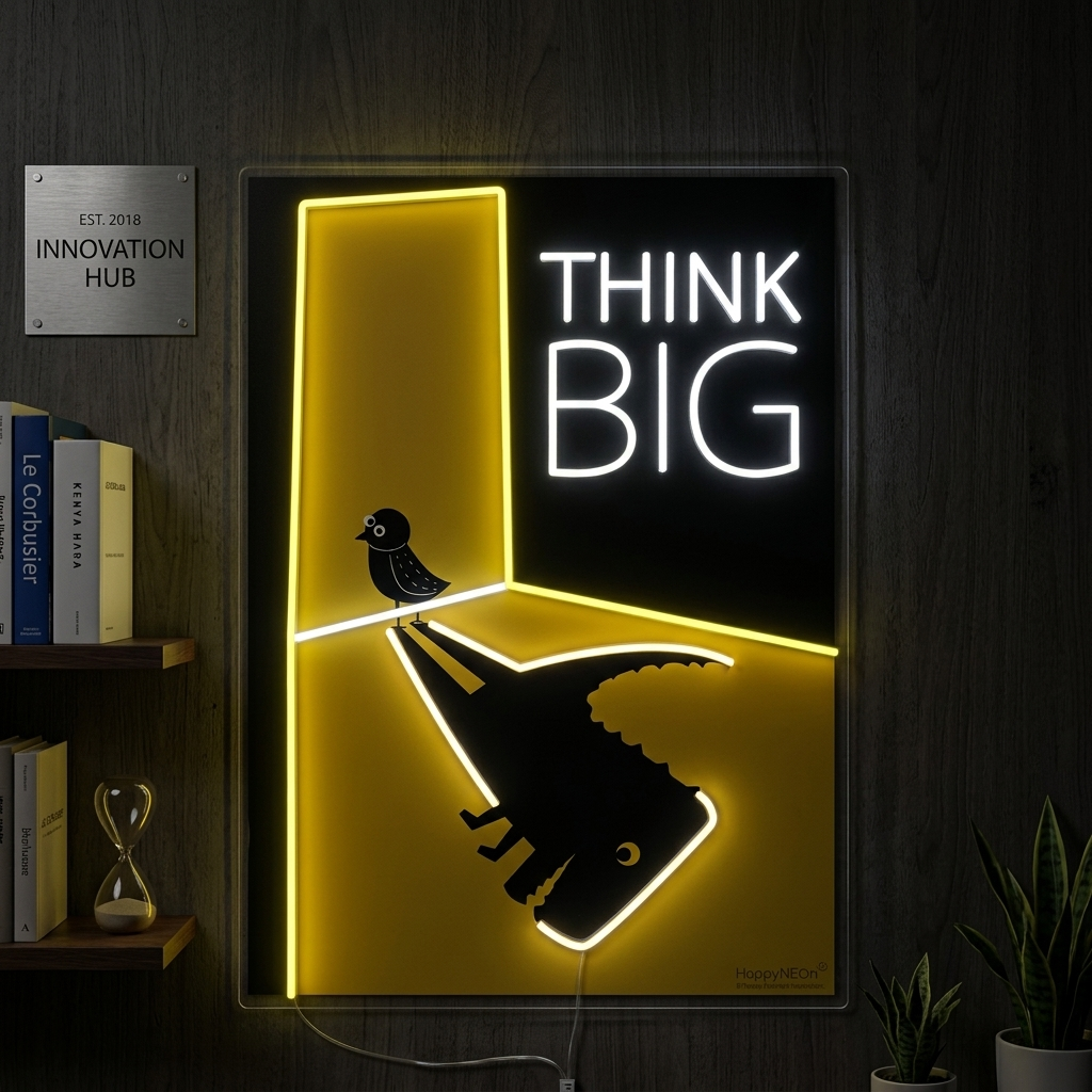 "Think Big" Neonschild