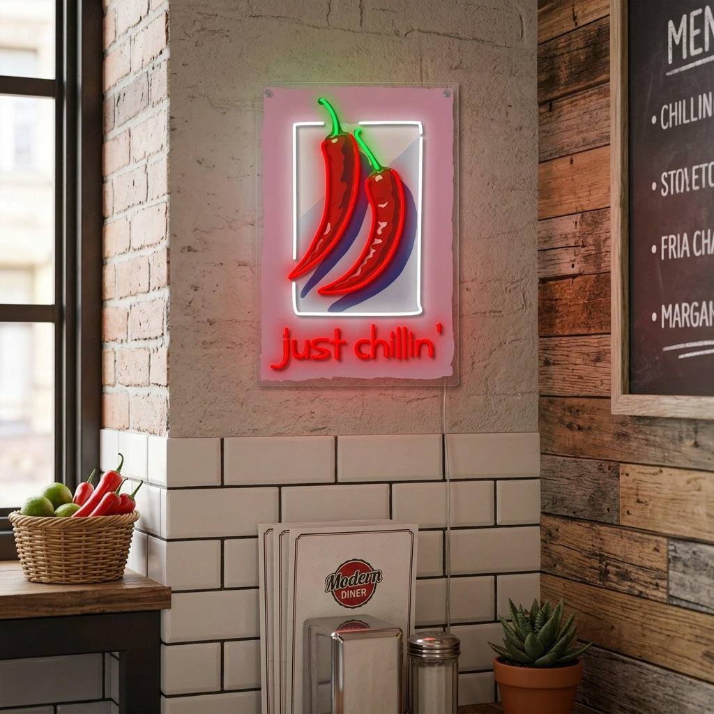"Just Chillin" Neonschild