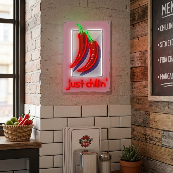 "Just Chillin" Neonschild