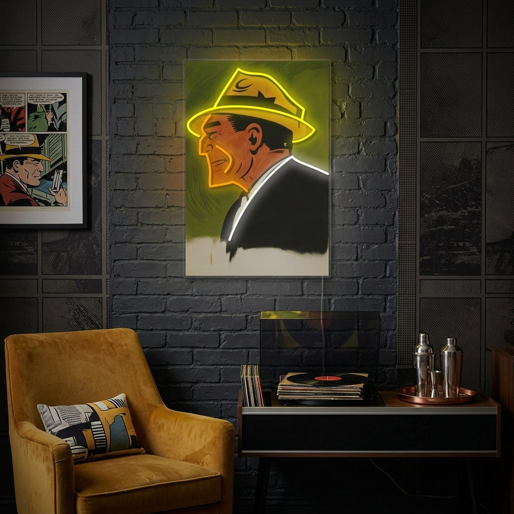 "Comic-Mafiaboss" Neonschild