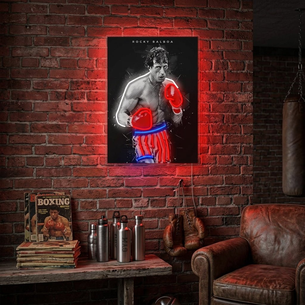 "Boxlegende" Neonschild