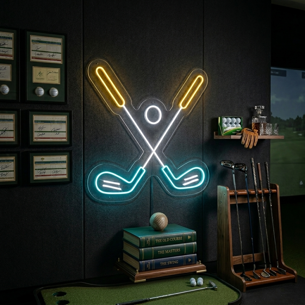 "Golfball" Neonschrift