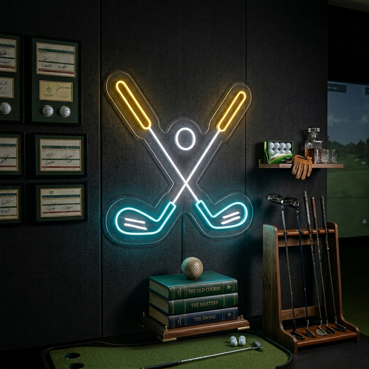 "Golfball" Neonschrift