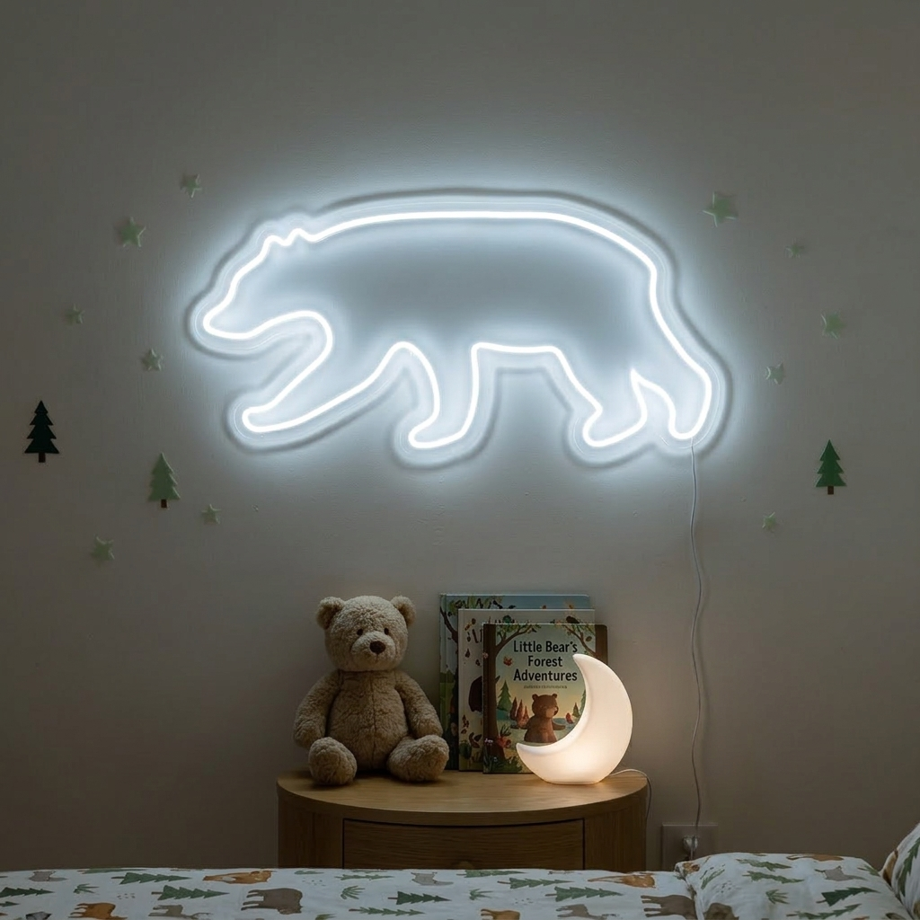 "Bär" Neonschrift