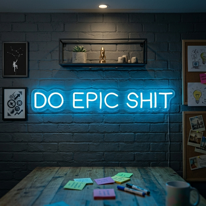 "Do Epic Shit" Neonschrift
