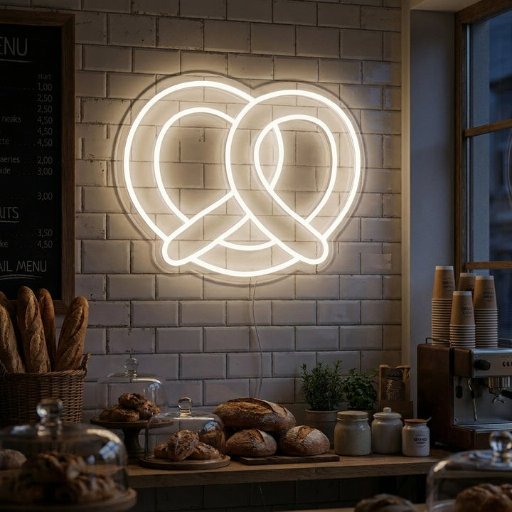 "Brezeln" Neonschrift