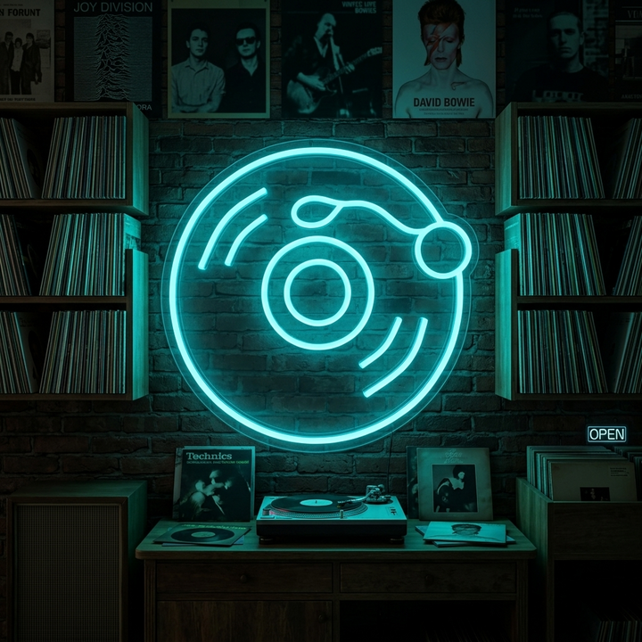 "Vinyl" Neonschrift