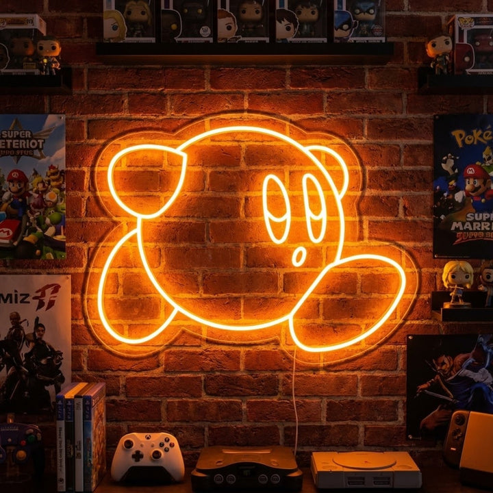 Runde Cartoon Figur Neonschild