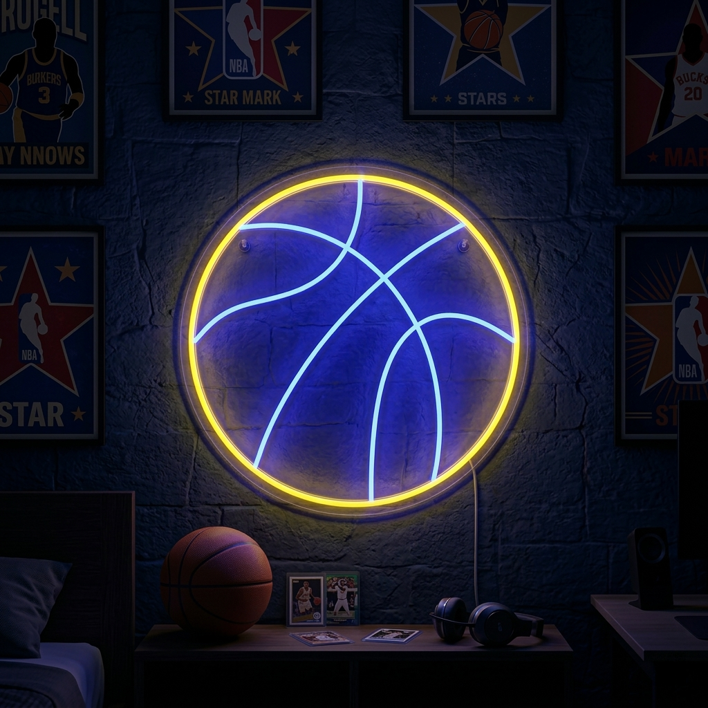 "Basketball" Neonschrift