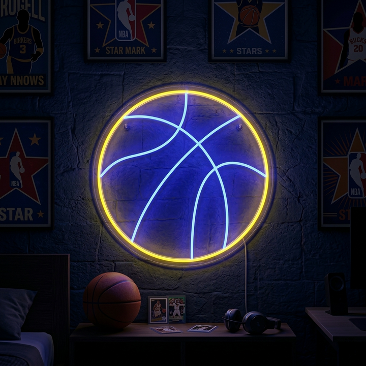 "Basketball" Neonschrift