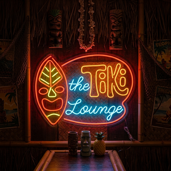 "The TIKI Lounge" Neonschrift