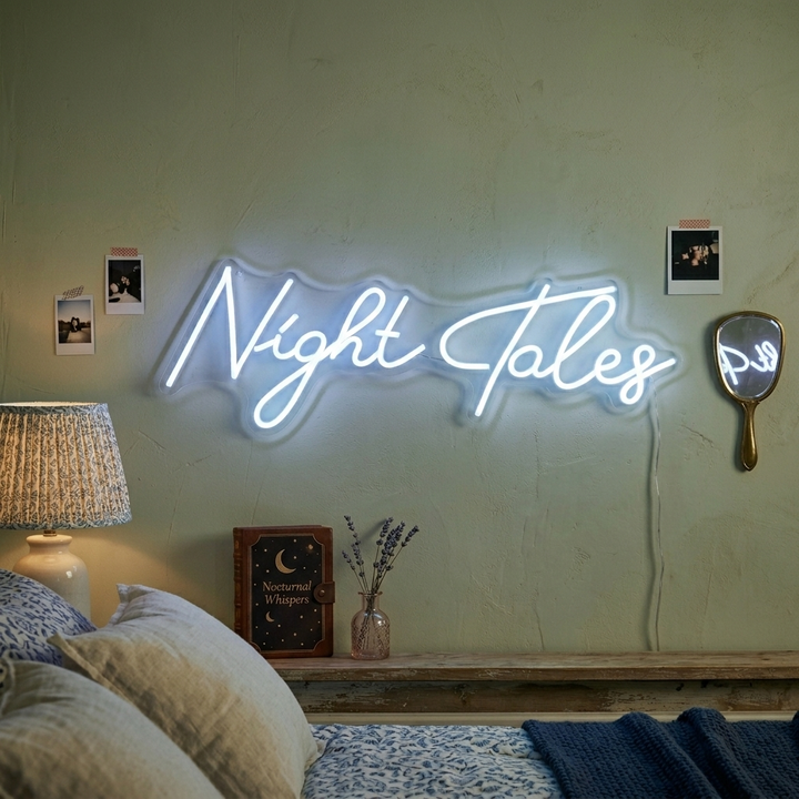 "Night Tales" Neonschrift