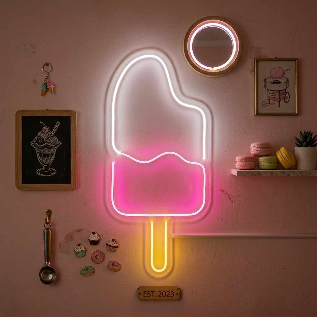 "Eis Am Stiel" Neonschrift