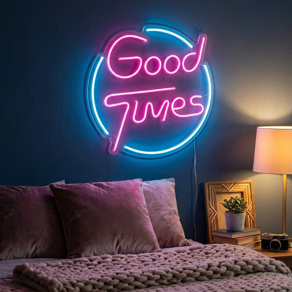 "Good Times" Neonschrift