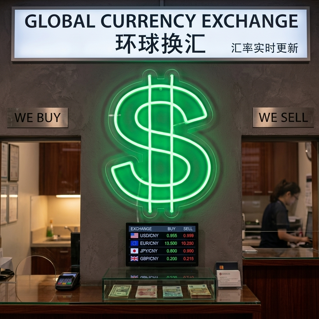 "Dollar-Symbol" Neonschrift