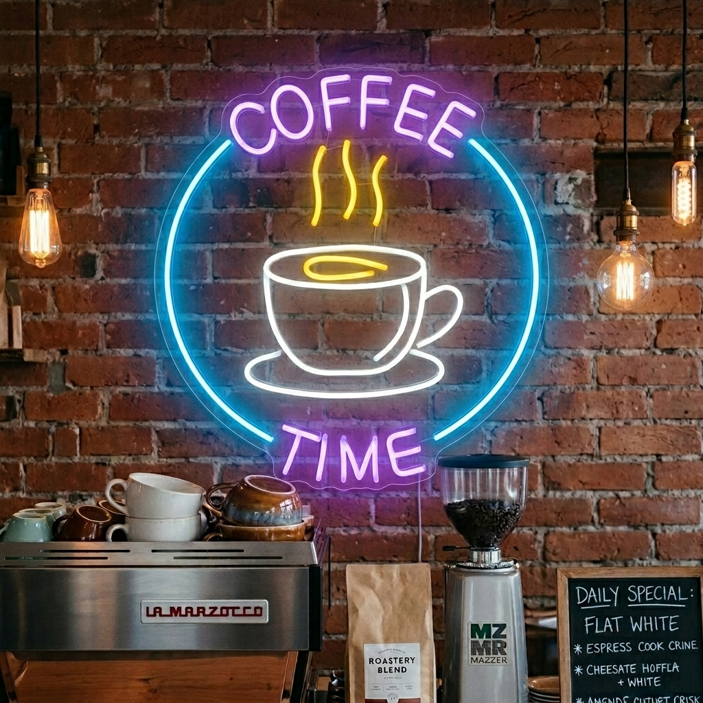 "Coffee Time" Neonschrift