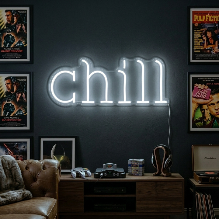 "Chill" Neonschrift