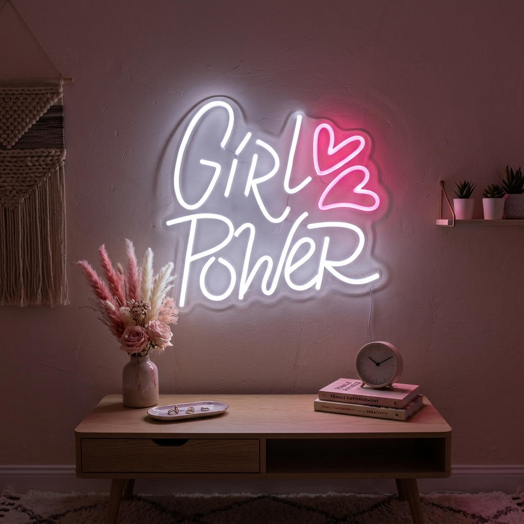 "Girl Power" Neonschrift