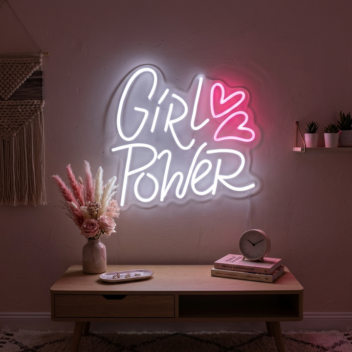 "Girl Power" Neonschrift