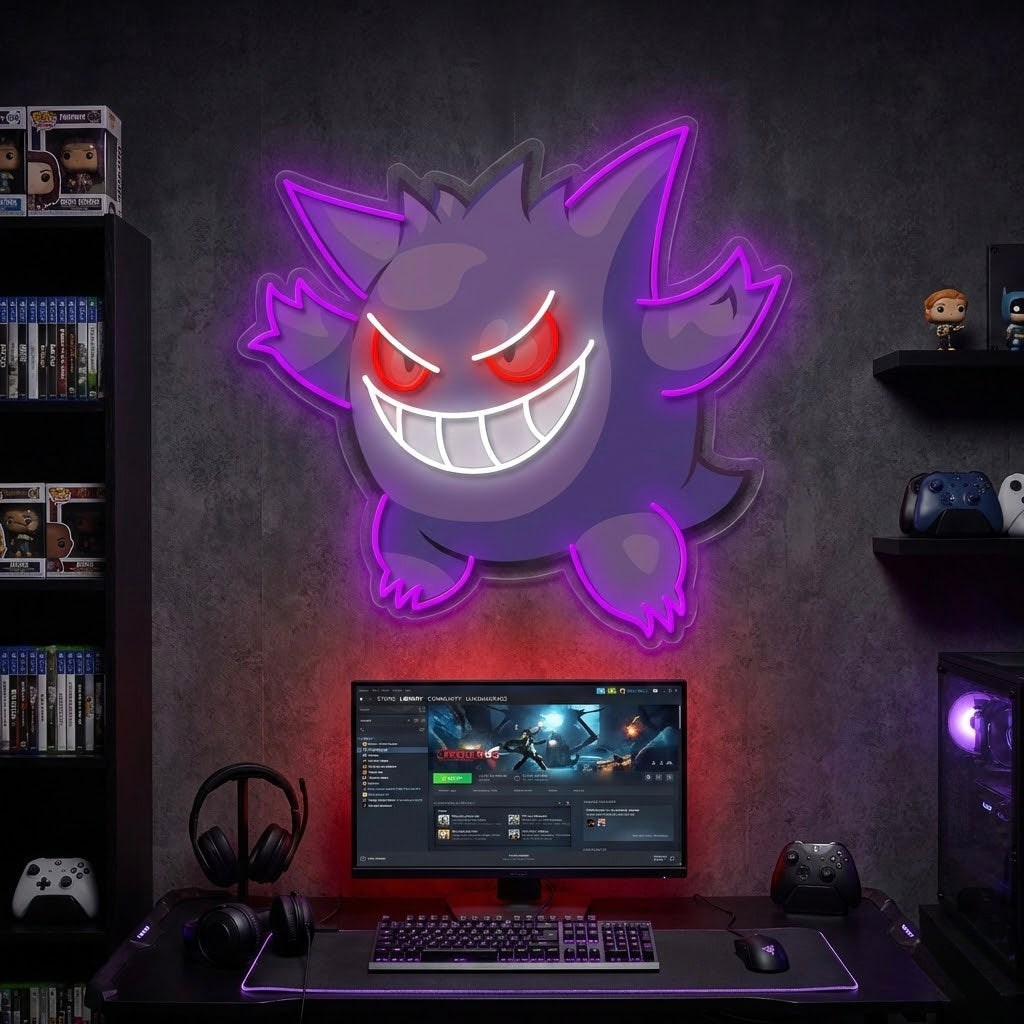 Gaming Monster Motiv Neonschild