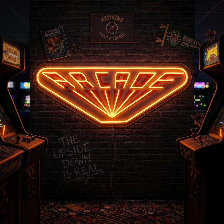 "Arcade, Game Logo, TV inspiriert, Fans Geschenk" UV-bedruckt LED-Neonschild