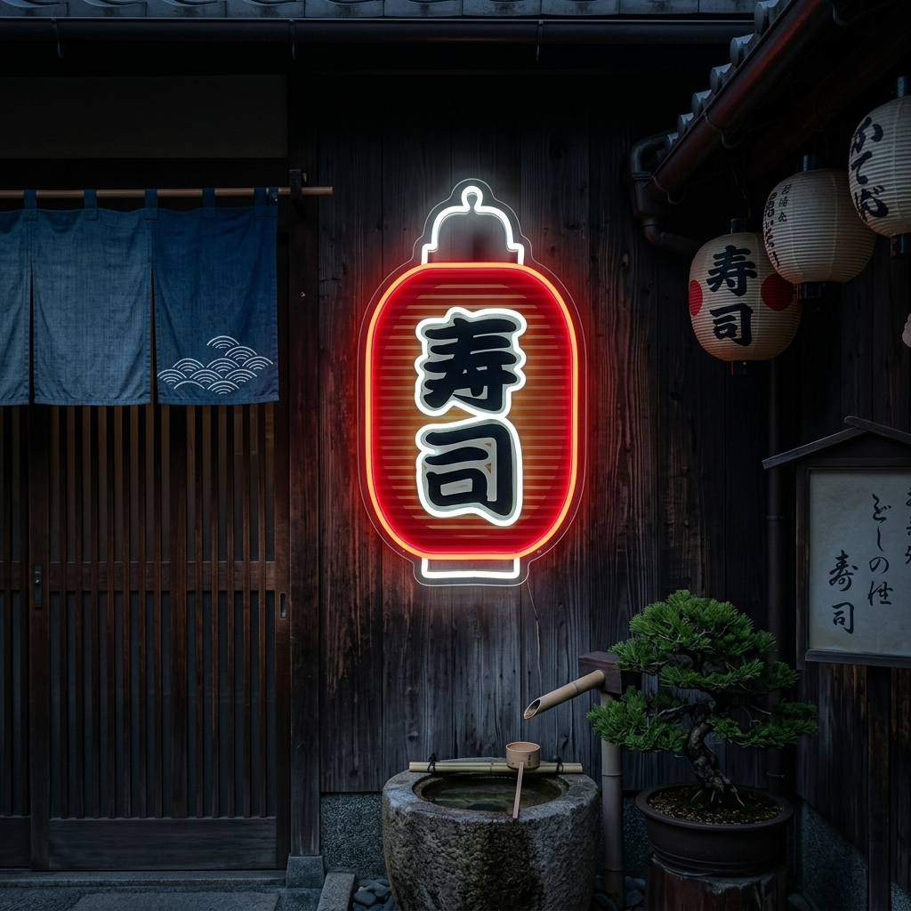 Sushi Neonschild, Japanische Restaurantdekoration