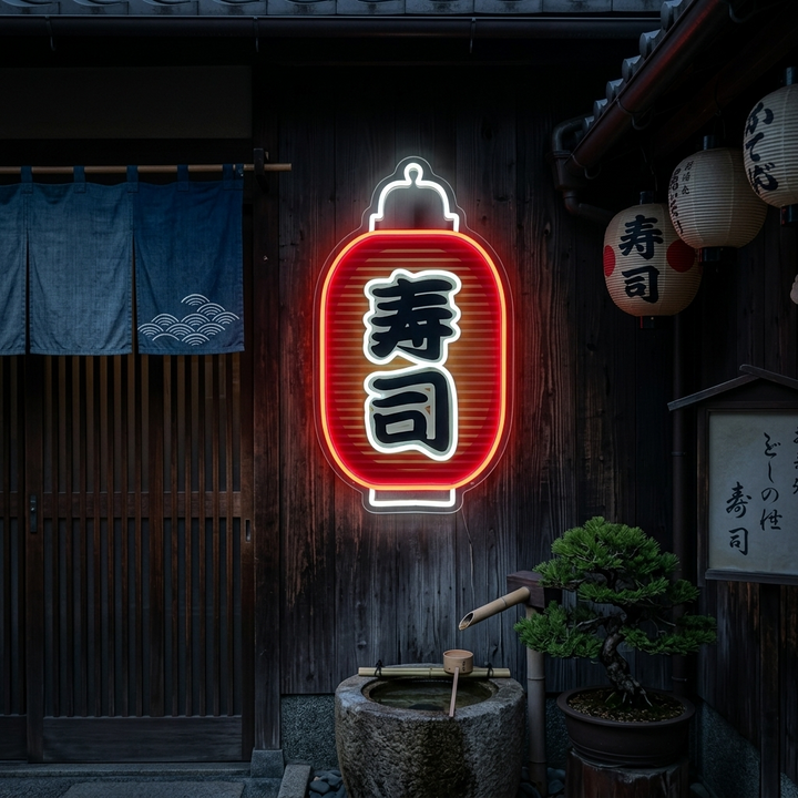 Sushi Neonschild, Japanische Restaurantdekoration