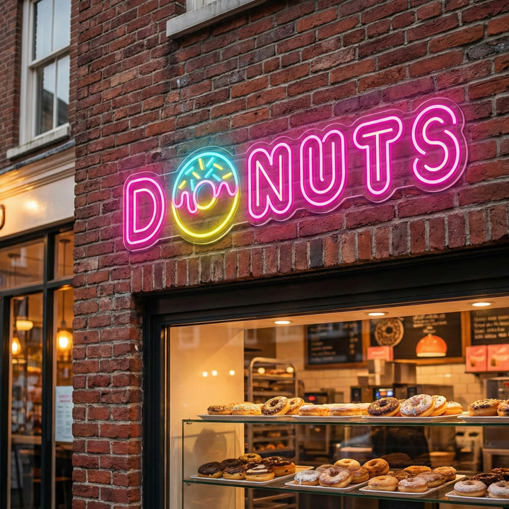 "Donut" Neonschild