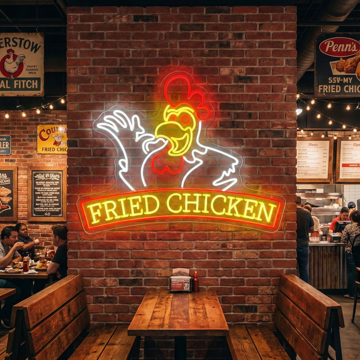 "Fried Chicken" Neonschild