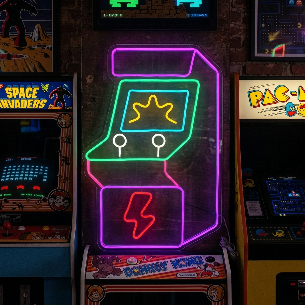 "Arcade-Automat" Neonschild, Arcade Leuchtreklame, Arcade Leuchtschild