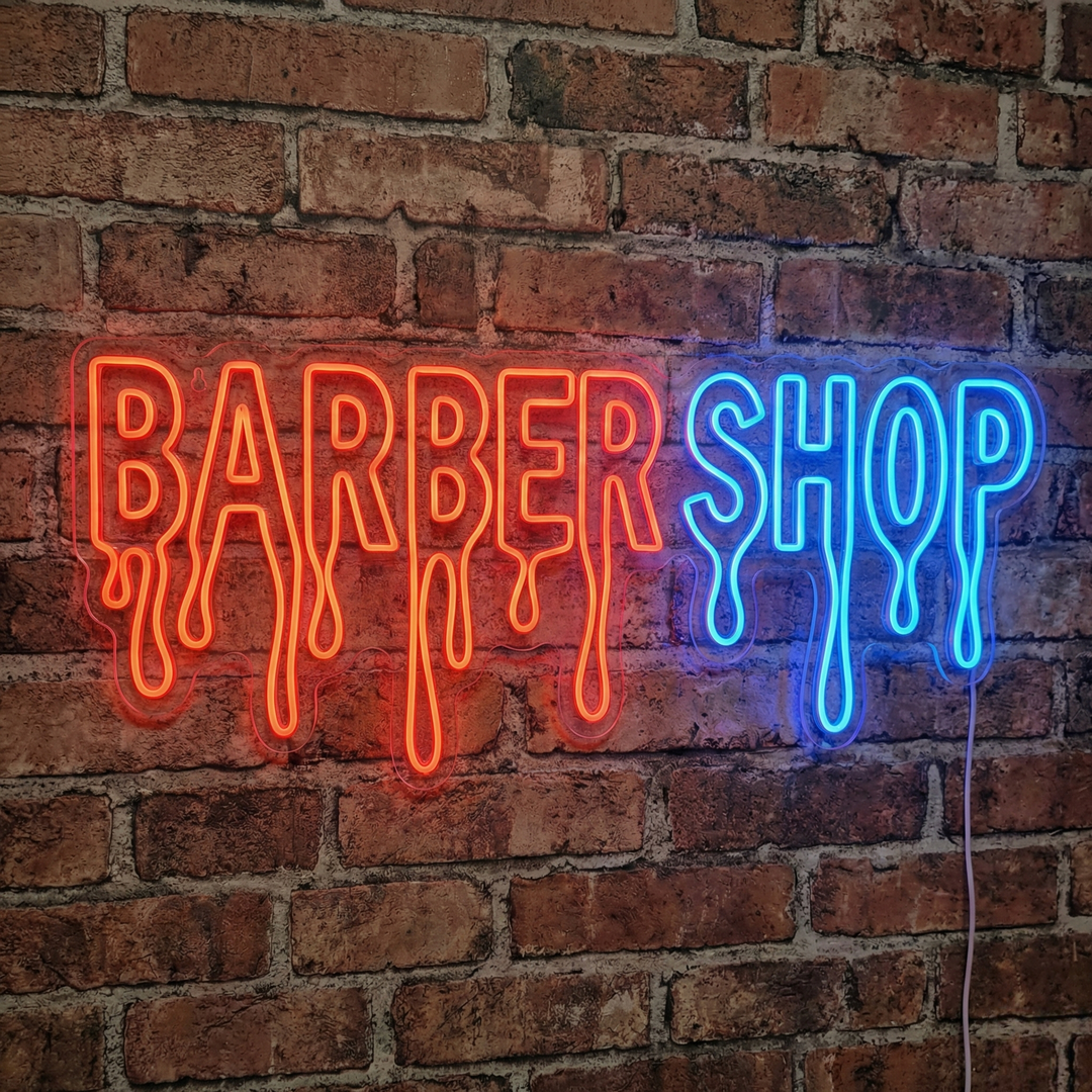"Barber Shop" Neonschild, Barbershop Leuchtreklame, Barbershop Leuchtschild